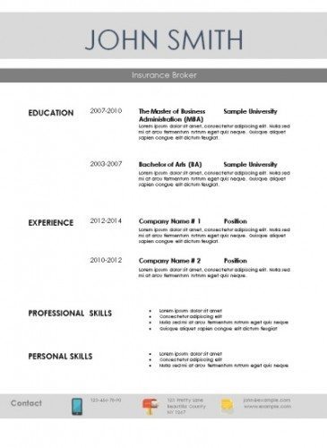 Simple Resume Template